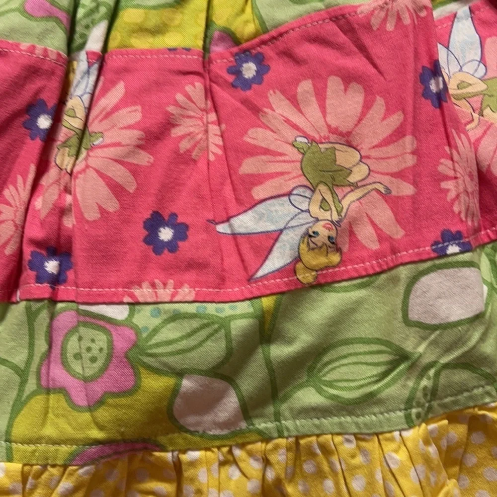 Momi boutique yellow tinker bell dress size 2 GUC